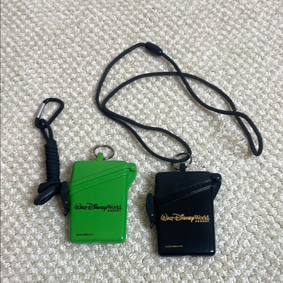 Accessories - Walt Disney World Resort Green and Black Lanyard Waterproof Cases